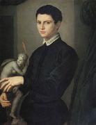 Agnolo Bronzino Portrait of a Sculptor (mk05) oil painting on canvas